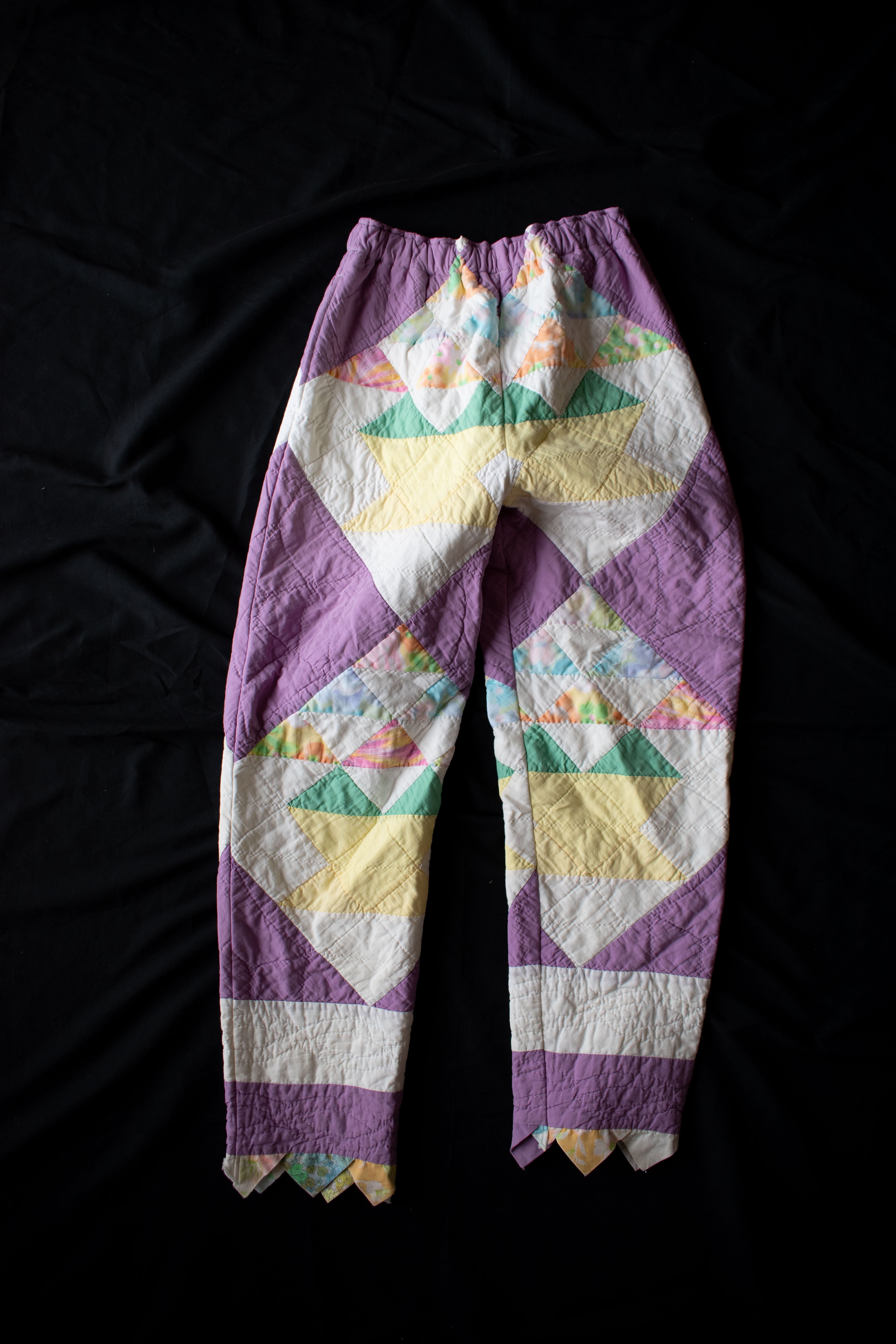 Moderate original vintage patchwork quilt pants