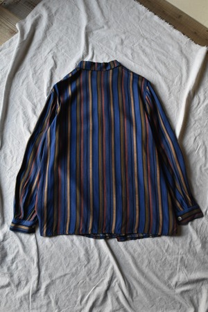 Blue Base Stripe Bllouse