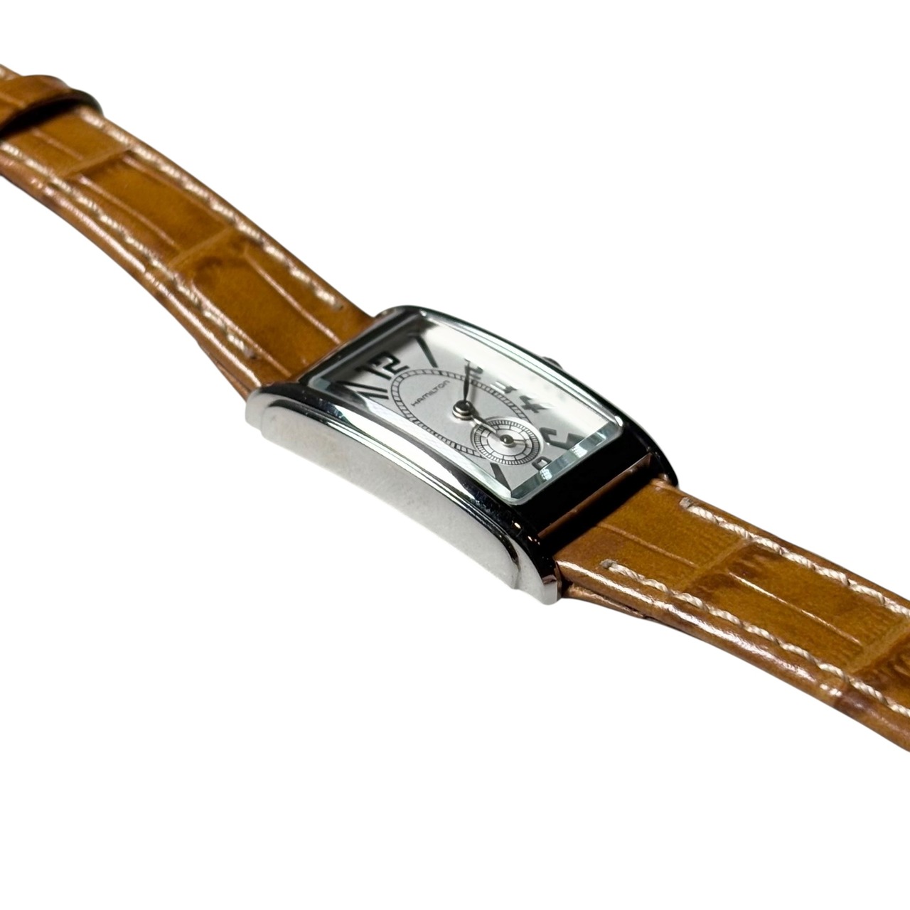 HAMILTON rectangular case quartz watch “ARDMORE”
