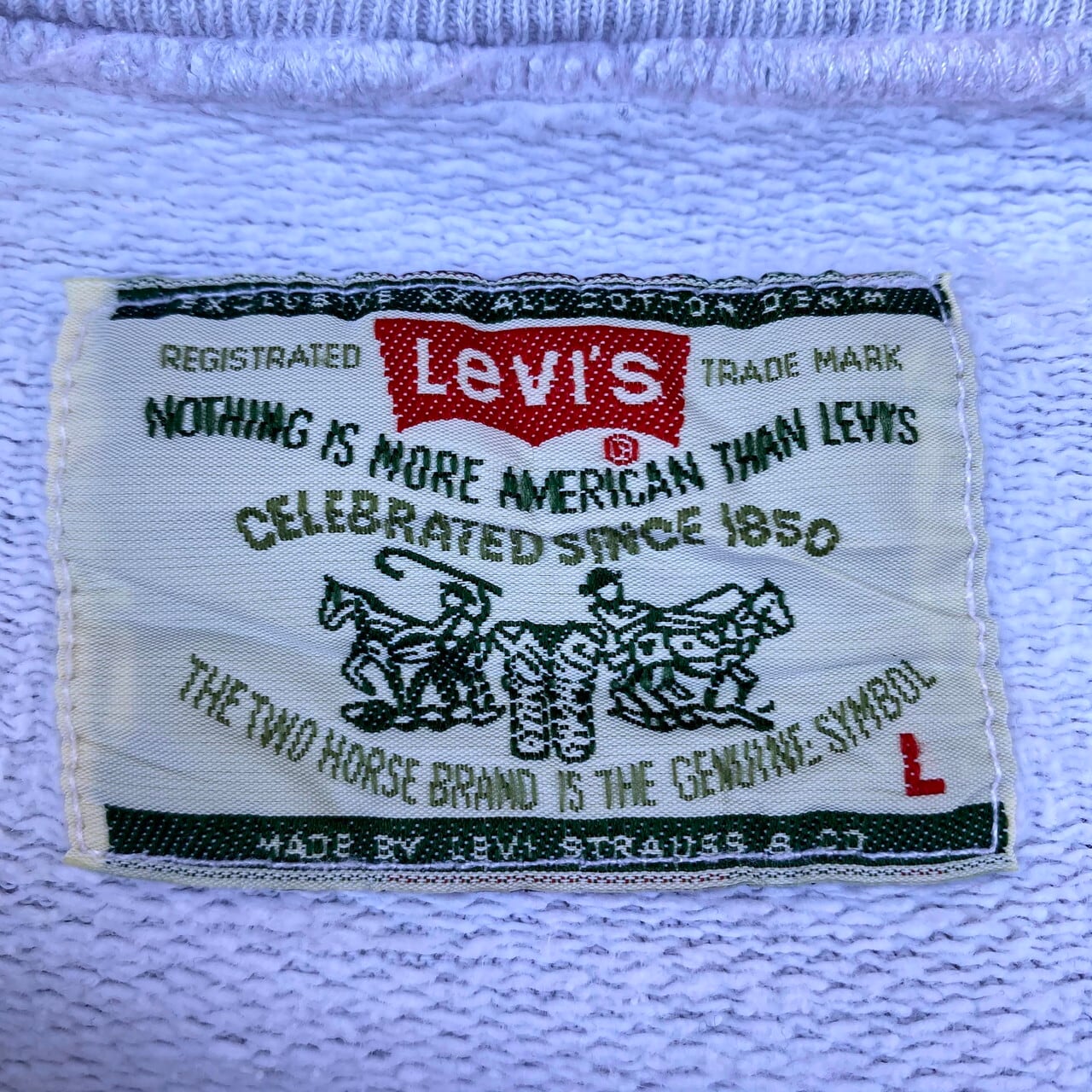 90年代 Levi's リーバイス 501 ロゴプリント スウェットシャツ メンズL ...