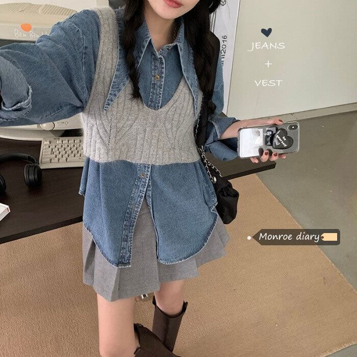 シャツ トップス オータムウィンタージャケット ロング 秋物 冬物 モンロー8712786234