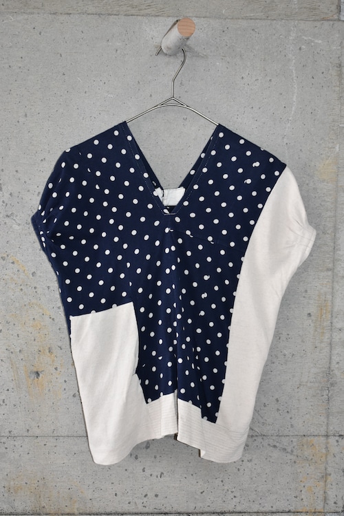 Polka dot button-up top