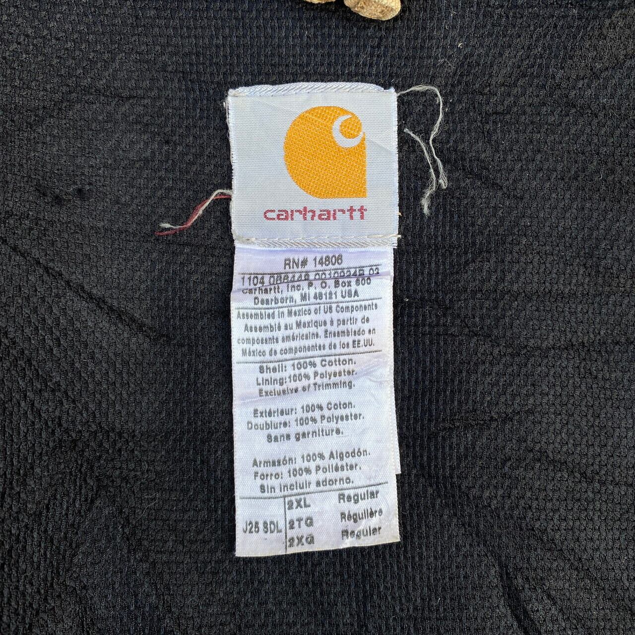 極希少ビッグサイズ ダック地アクティブジャケットフルジップフェード ビッグサイズCarhartt カーハート アクティブジャケット ダック地