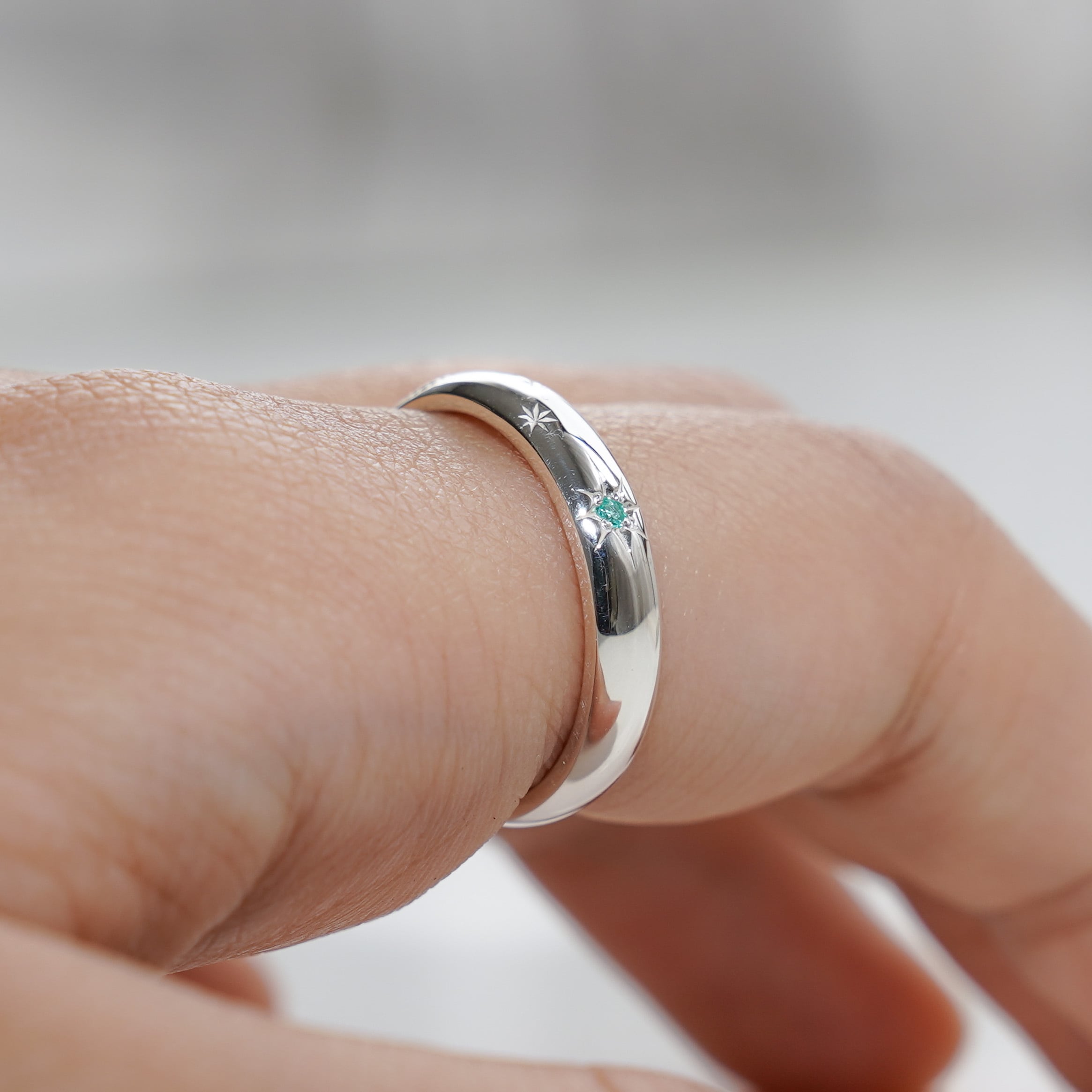 再販】パライバトルマリンの月と星のリング シルバー《送料無料》 | poonys