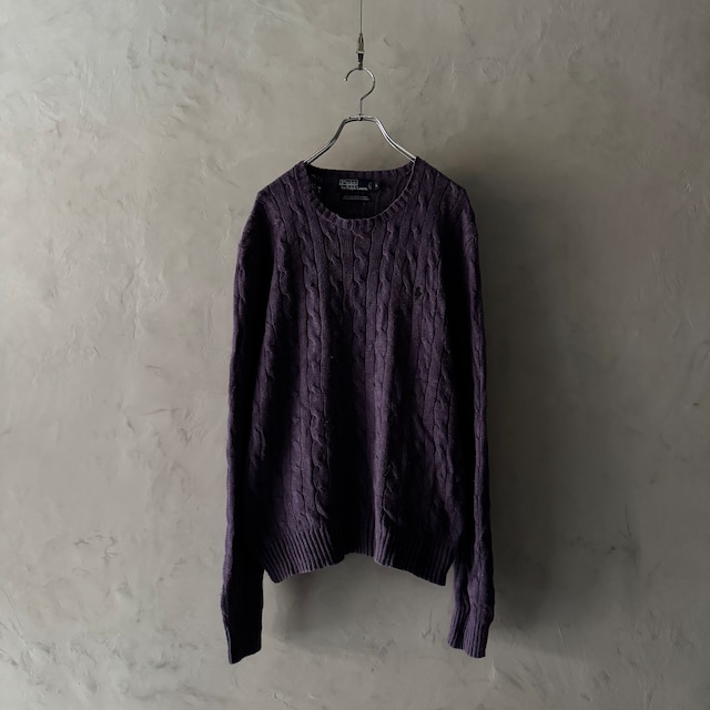 -Polo by Ralph Lauren- Silk&Cashmere Cable Knit