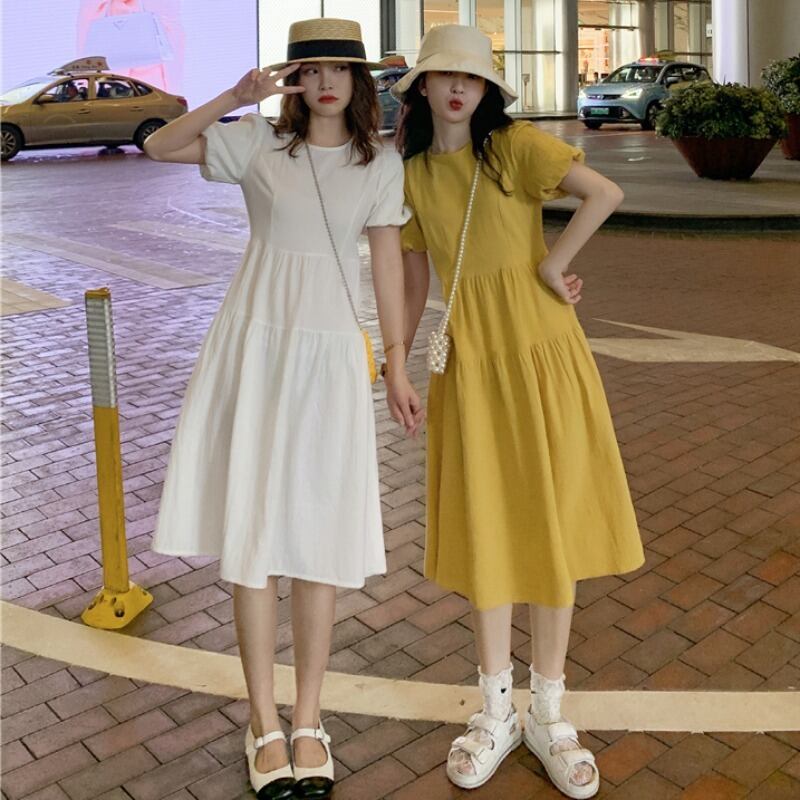 ホワイトドレス サマースカート 夏物 YY-ファッション62620074772