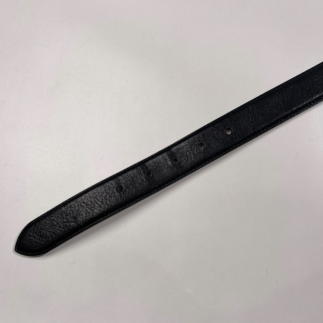 J.PRESS ジェイプレス レザーベルト ハトメ 5穴 /ブラック/ビジネス