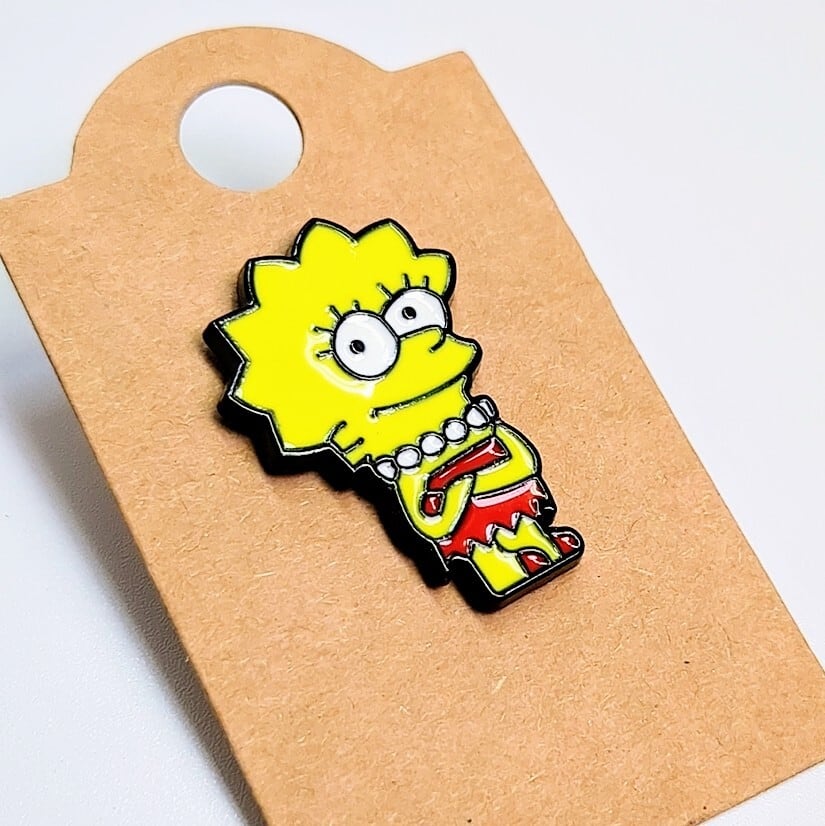 送料無料！ ★ピンズ PINS★ピンバッジ 【The Simpsons（ザ シンプソンズ）リサ・シンプソン】〚アメリカン雑貨 アメトイ〛