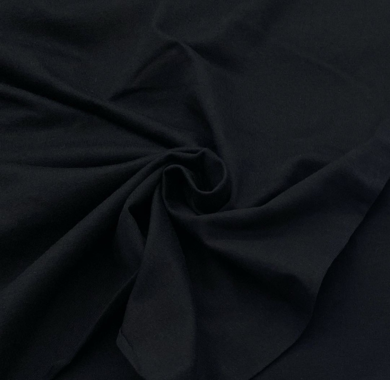 ★NO294◆2m◆綿100％天竺ニット生地◆ブラック