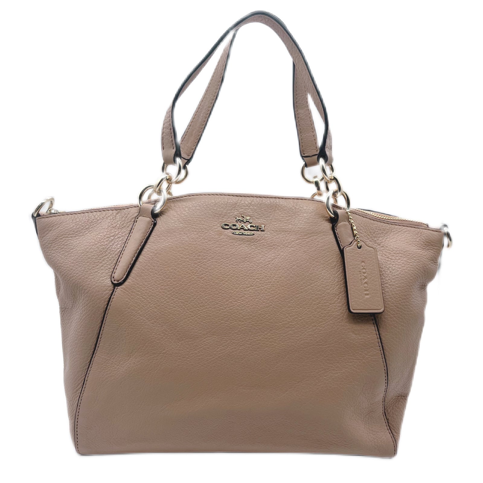 COACH レザーバッグ ハンドバッグ ベージュ 【公式通販】