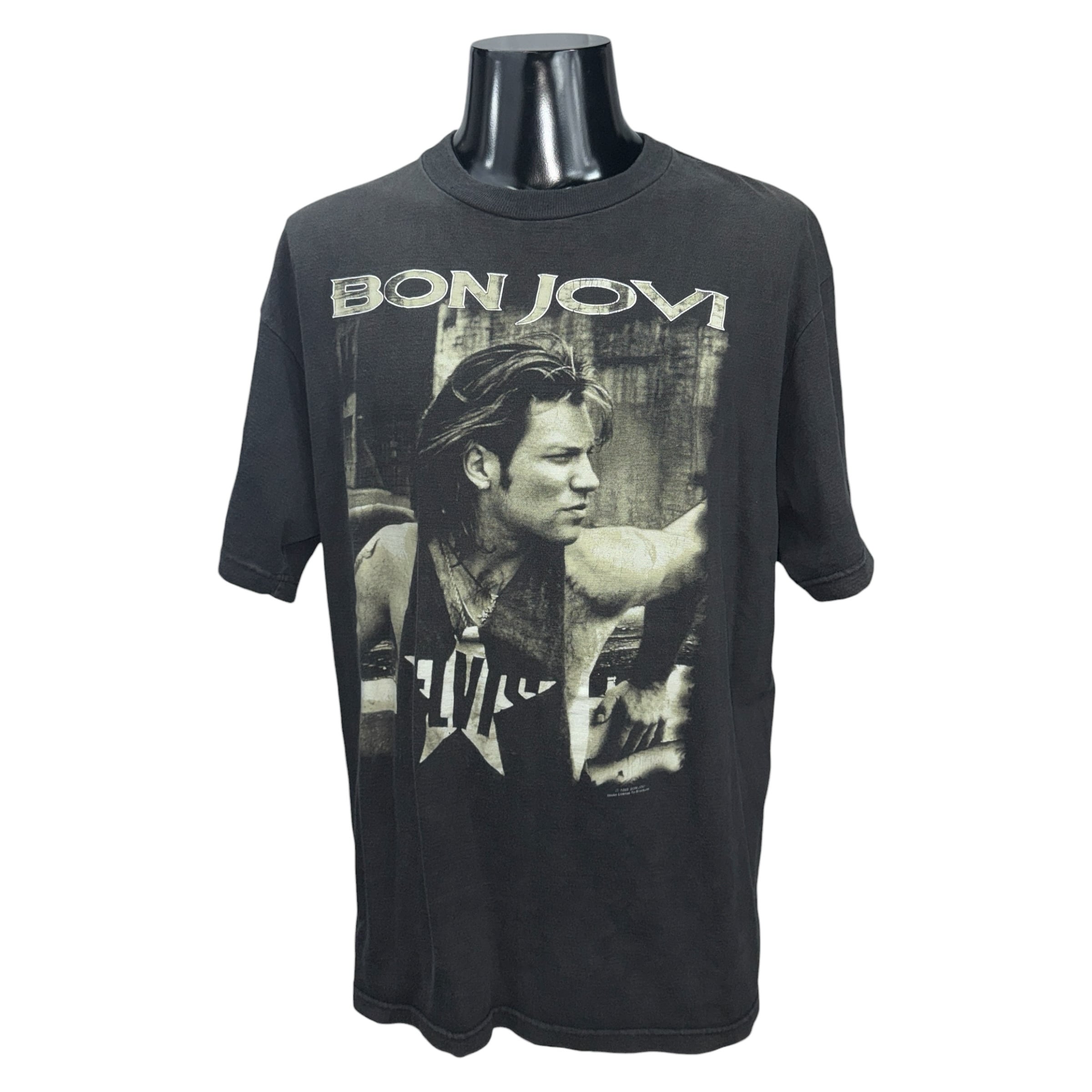 ボンジョヴィ ヴィンテージTシャツ 半袖 90s 黒 BO JOVI BON JOVI】ボン・ジョヴィ “WORLD TOUR '93 AUSTRALIA” Vintage T