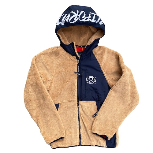 SURF BUS Fleece Jacket 【Brown × Navy】