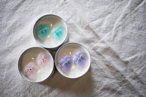 ※3月中旬再販予定【Aroma Soy Candle】カンカンのキャンドル　ーViolaー