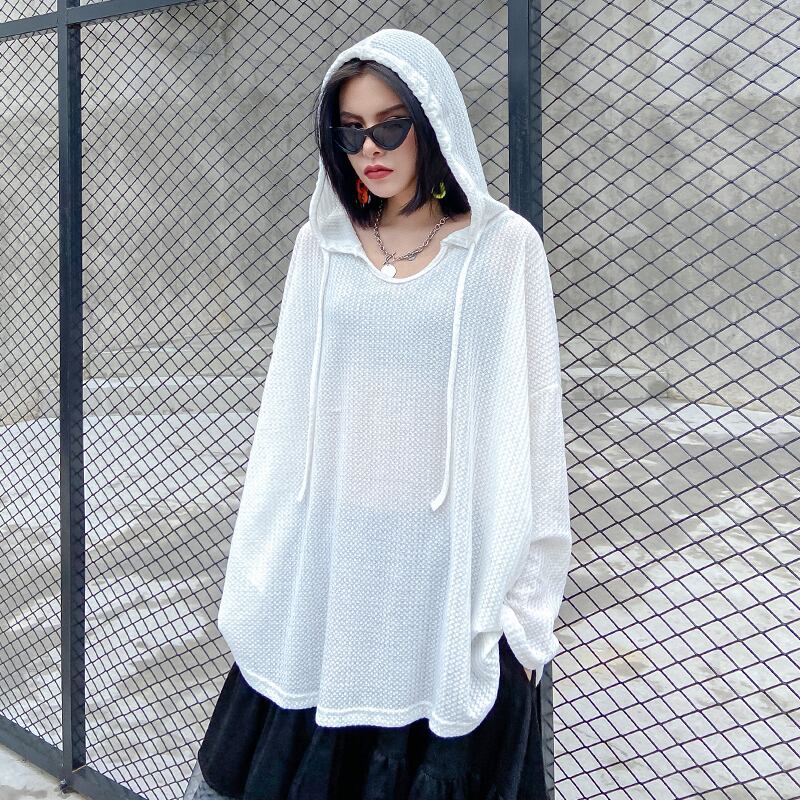 セーター レディースオータムルーズ薄手ホワイトコート カジュアルトップス 秋物 ラブタオタオダレンハウス71541480604
