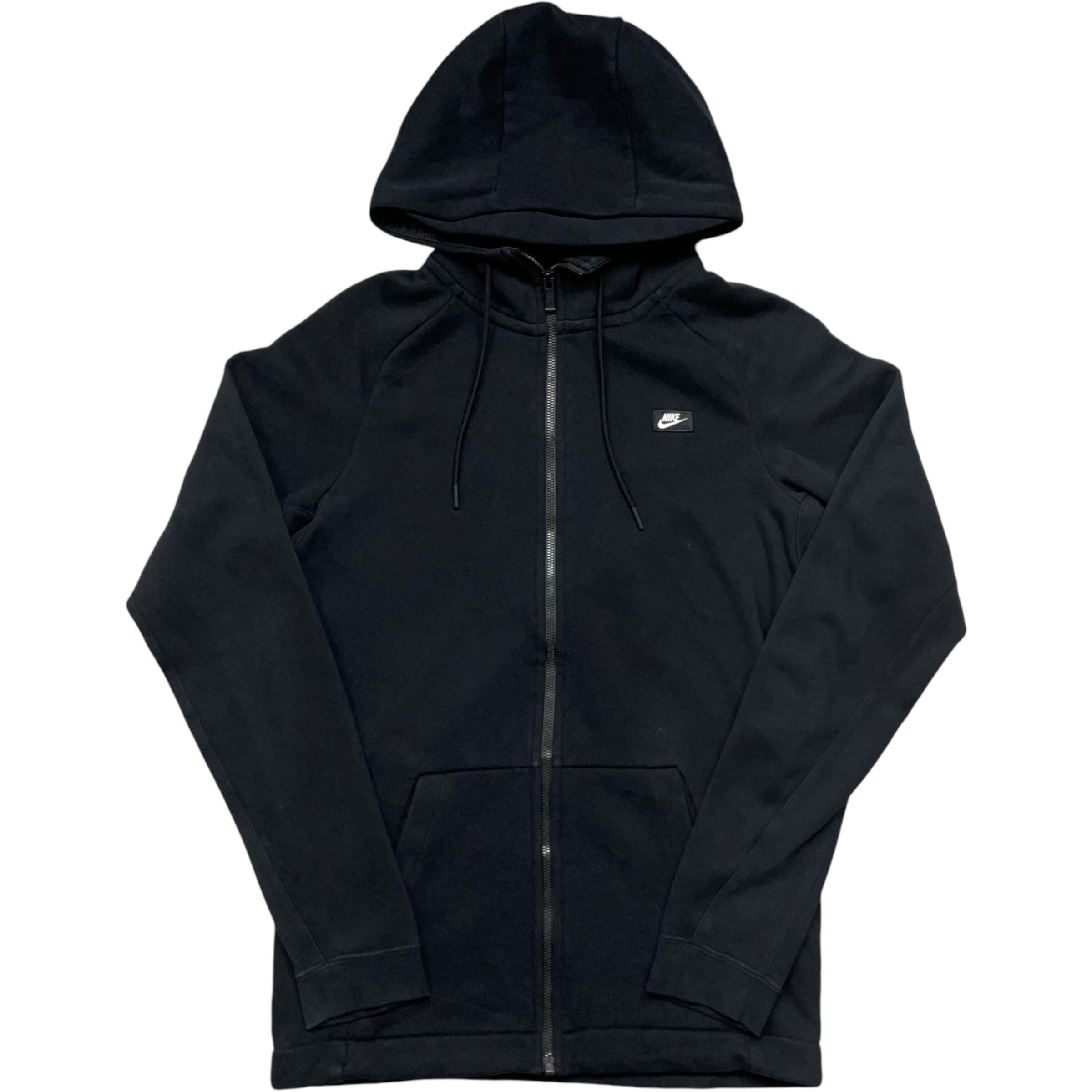 《S》 NIKE ナイキ ジップアップパーカー ワンポイント ブラック no.4789