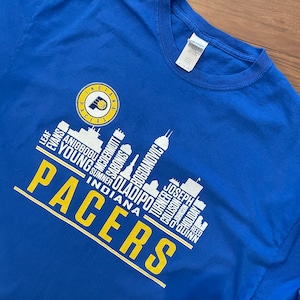 【GILDAN】NBA INDIANA  PACERS インディアナペイサーズ バスケ プリント Tシャツ XL オーバーサイズ us古着