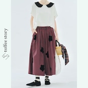 花が歩く、グリッドチェックパンツ《i0679》