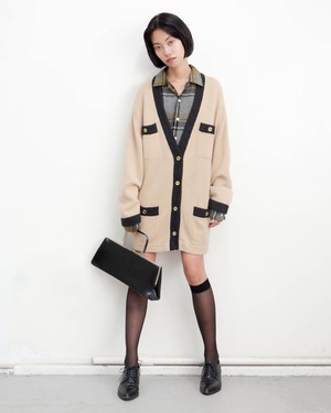 1980s CELINE - cashmere knit cardigan