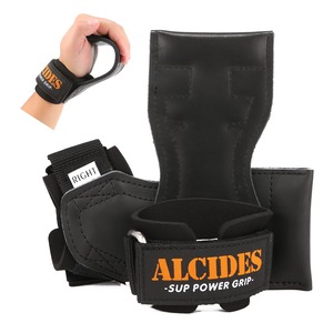【特価処分】Alcides パワーグリップ【SUP】筋トレ グローブ 握力補助 ラバー グリップ 懸垂 グローブ トレニンーグ用 ケガ予防 滑り止め アップグレード 男女兼用 左右セット チンニング デッドリフト 懸垂