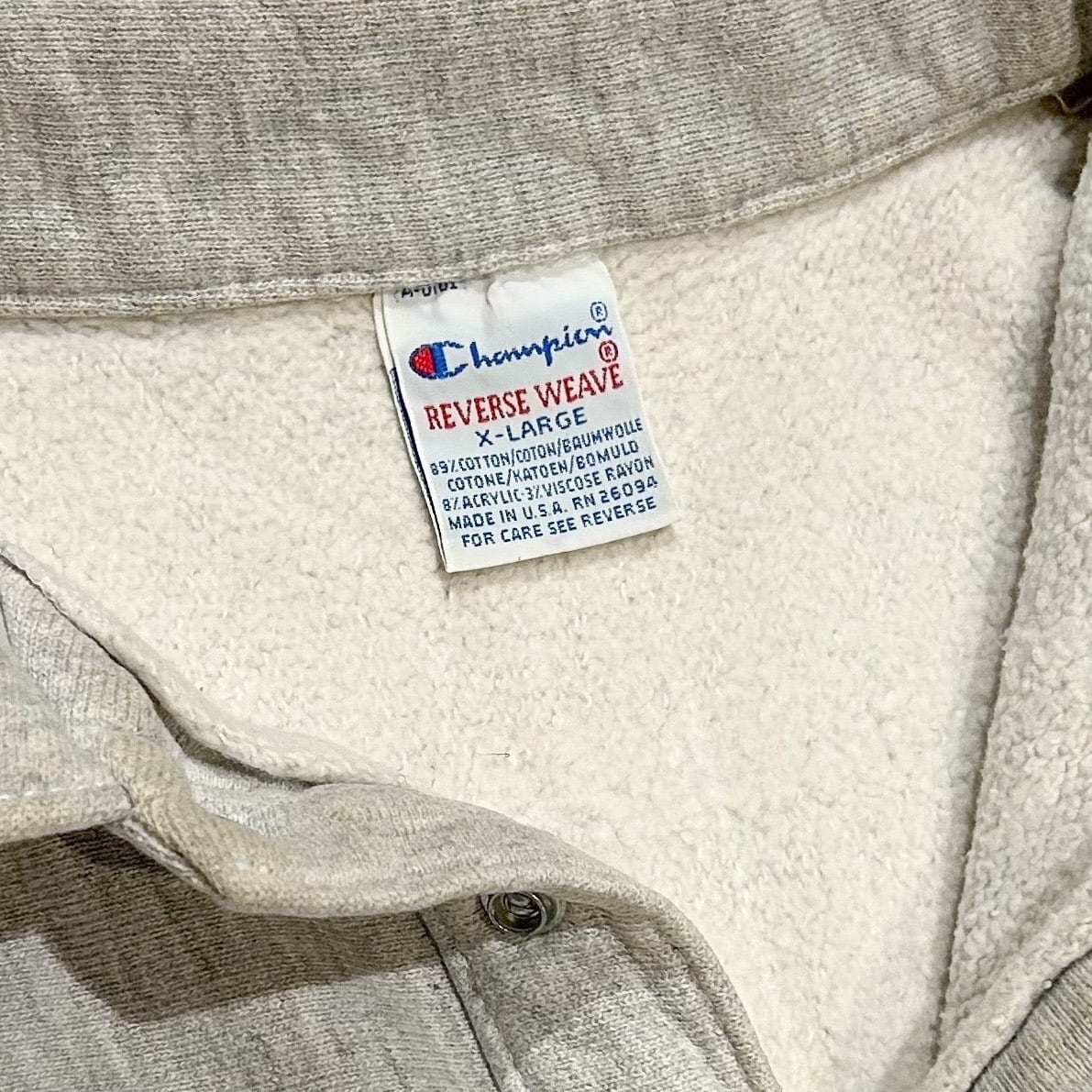90's USA製 Champion Reverse Weave Half Snap Sweat 90's USA製 Champion Reverse Weave Half Snap Sweat
