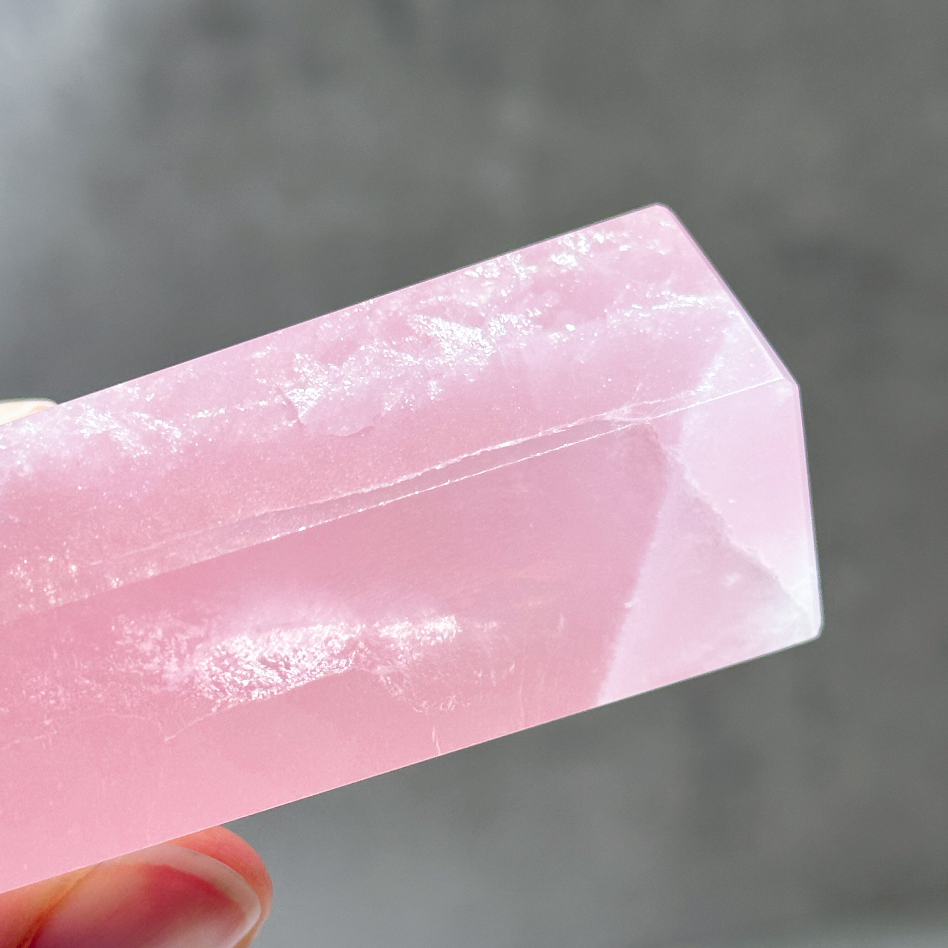 高品質】バイーア産ローズクォーツ タワー93◇ Rose Quartz ◇天然石