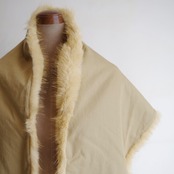 LOEFF  Fur Reversible Triangle Scarf