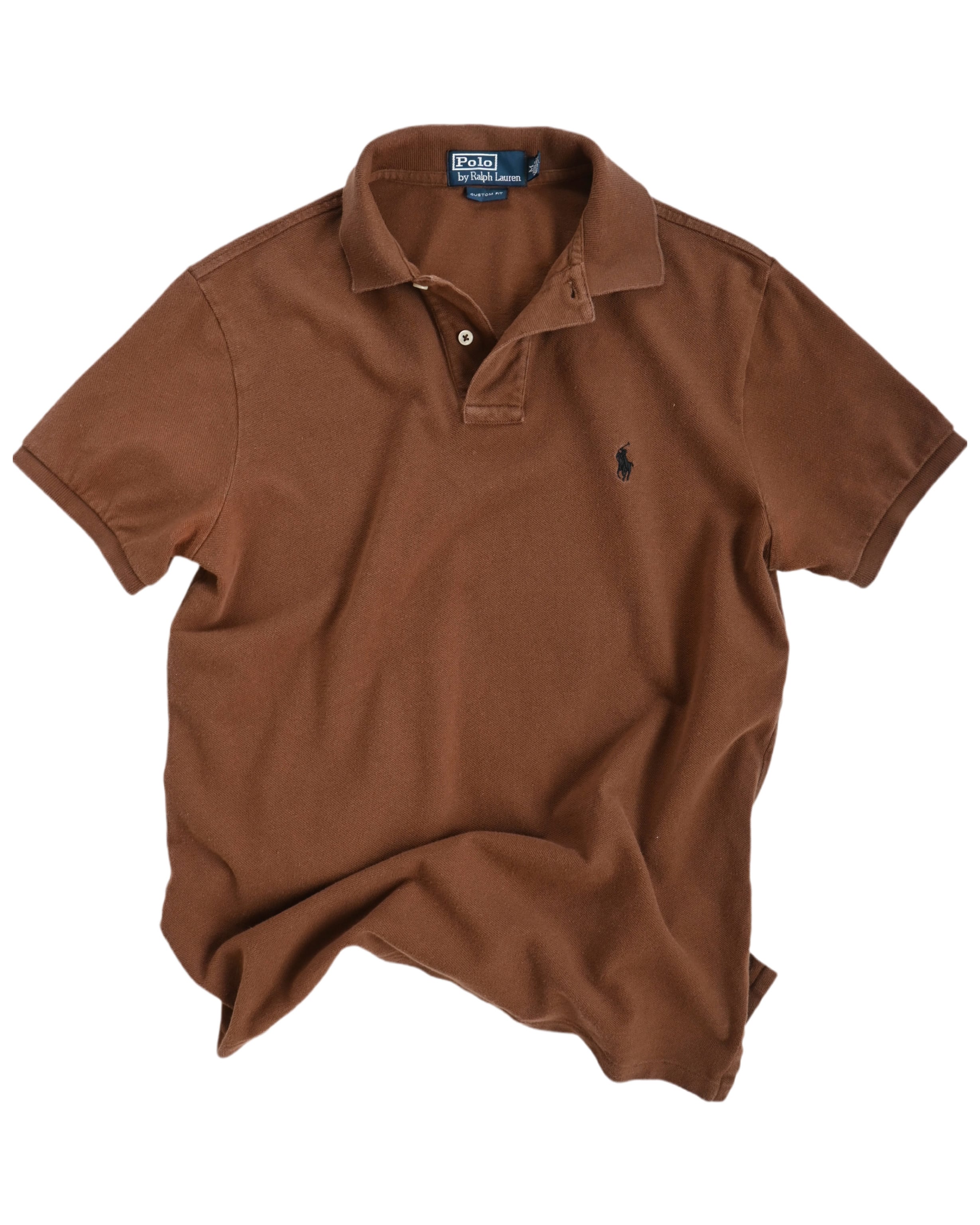 60s 70s USA VANHEUSEN VANILON バンロン ポロシャツ メンズM ブラウン