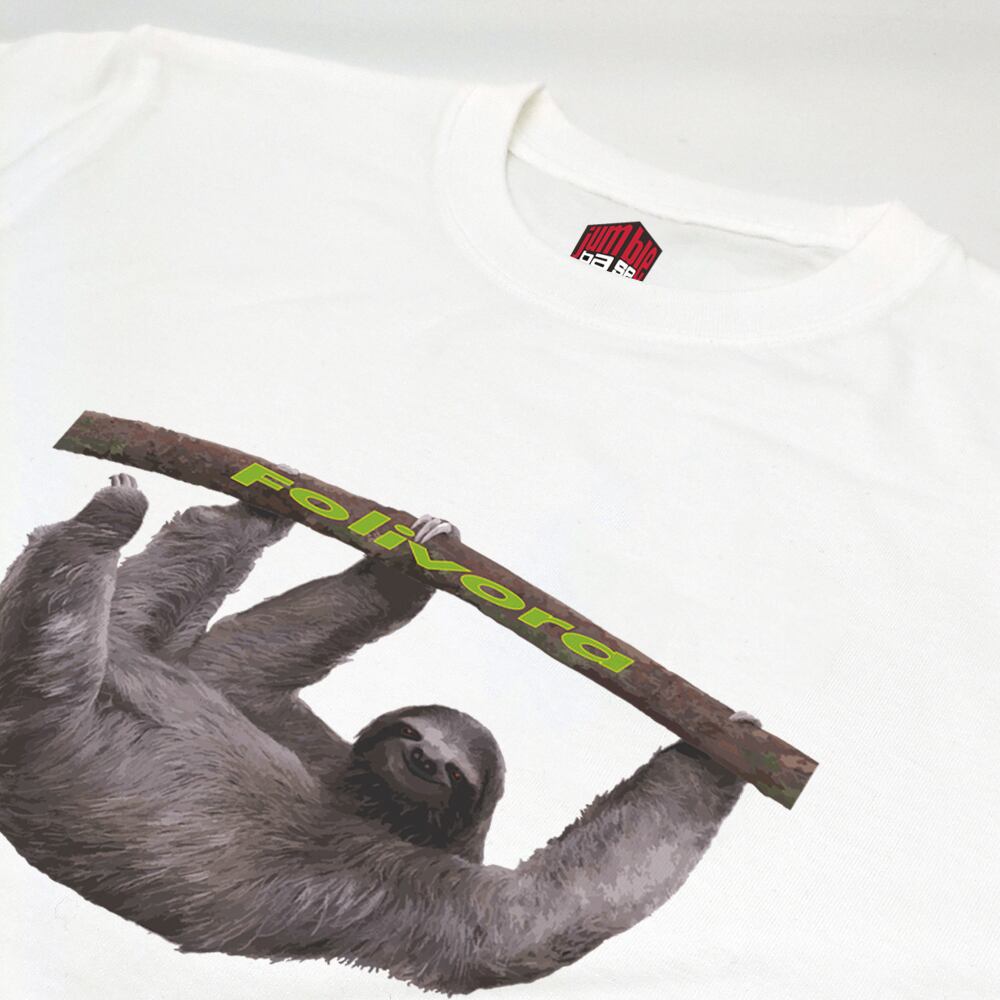 Folivora】 おもしろ動物シリーズ ナマケモノTシャツ | Jumble Base