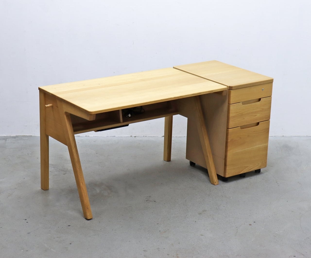 商談中 無垢 古材 アイアン 大型デスク テーブル 作業台 書斎 PCデスク