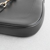 グッチ ジャッキー 1961 ミディアム ショルダーバッグ ブラック レッド レザー