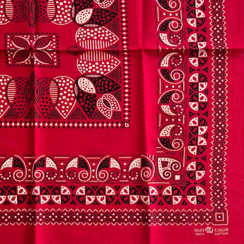 【Good】60s Elephantbrand 上鼻 ヴィンテージ バンダナ