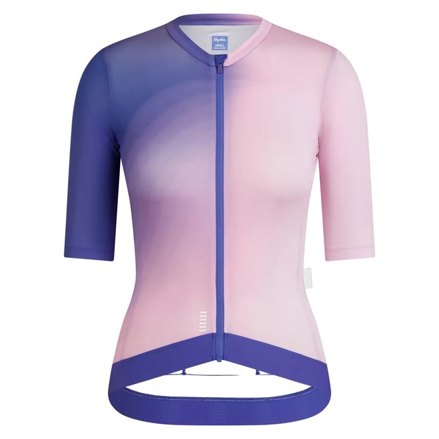 RAPHA WOMEN'S PRO TEAM TRAINING JERSEY SURFACE PRINT - BLUE