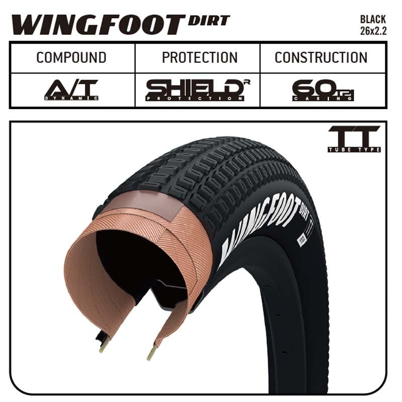 GOODYEAR Wingfoot Dirt 26 x 2.2 BLACK or TAN | CALI BIKES SC