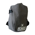 【MUNICH】 ムニック　BACKPACK　グレー×ホワイトロゴ