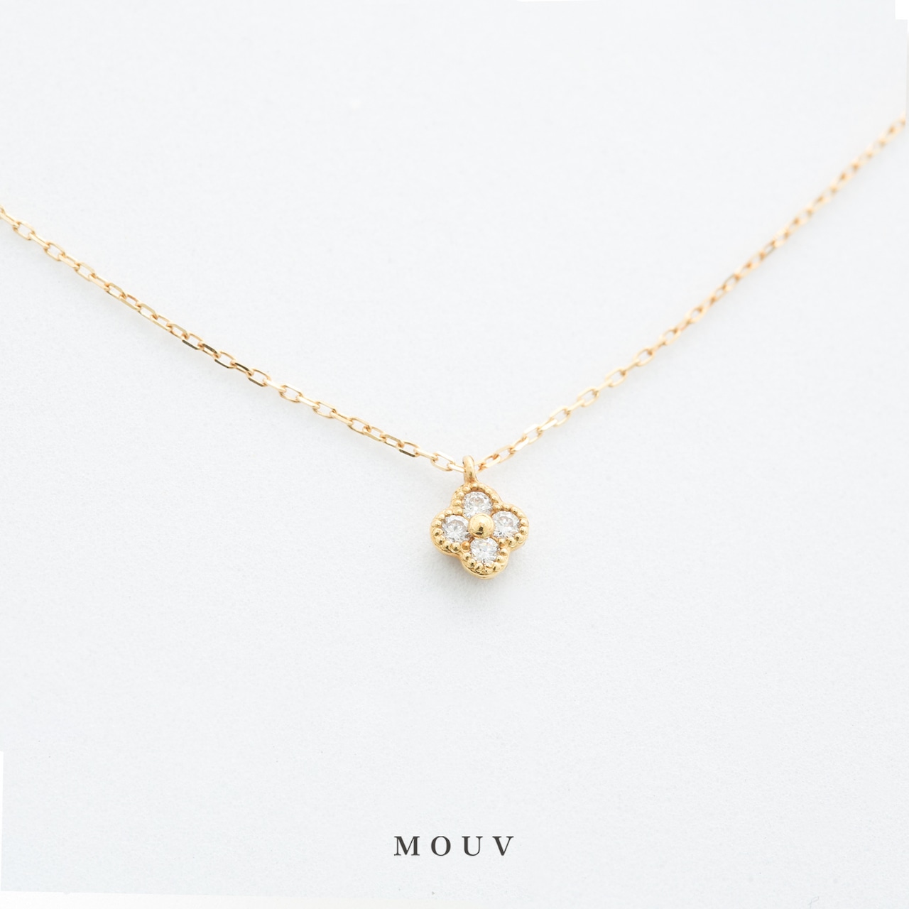 Flower  petit(フラワー プチ)YG / Dia×4