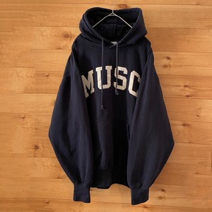 【MV SPORT】MUSC ノースカロライナ医科大学 カレッジ 刺繍ロゴ スウェットパーカー Sサイズ US古着