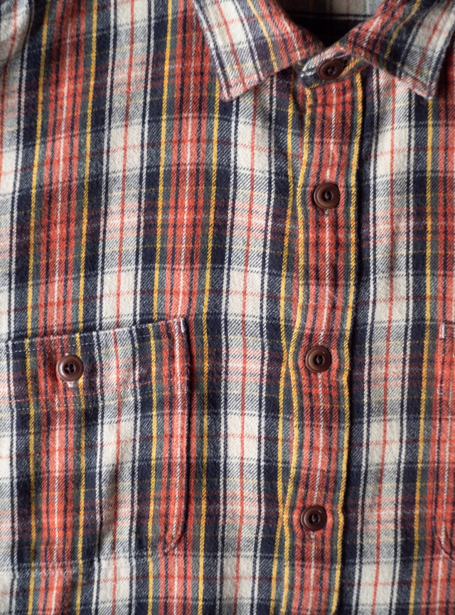 "J.Crew" used Midweight flannel check shirt