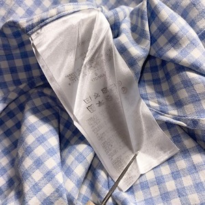 BRIONI cashmere brend check shirt