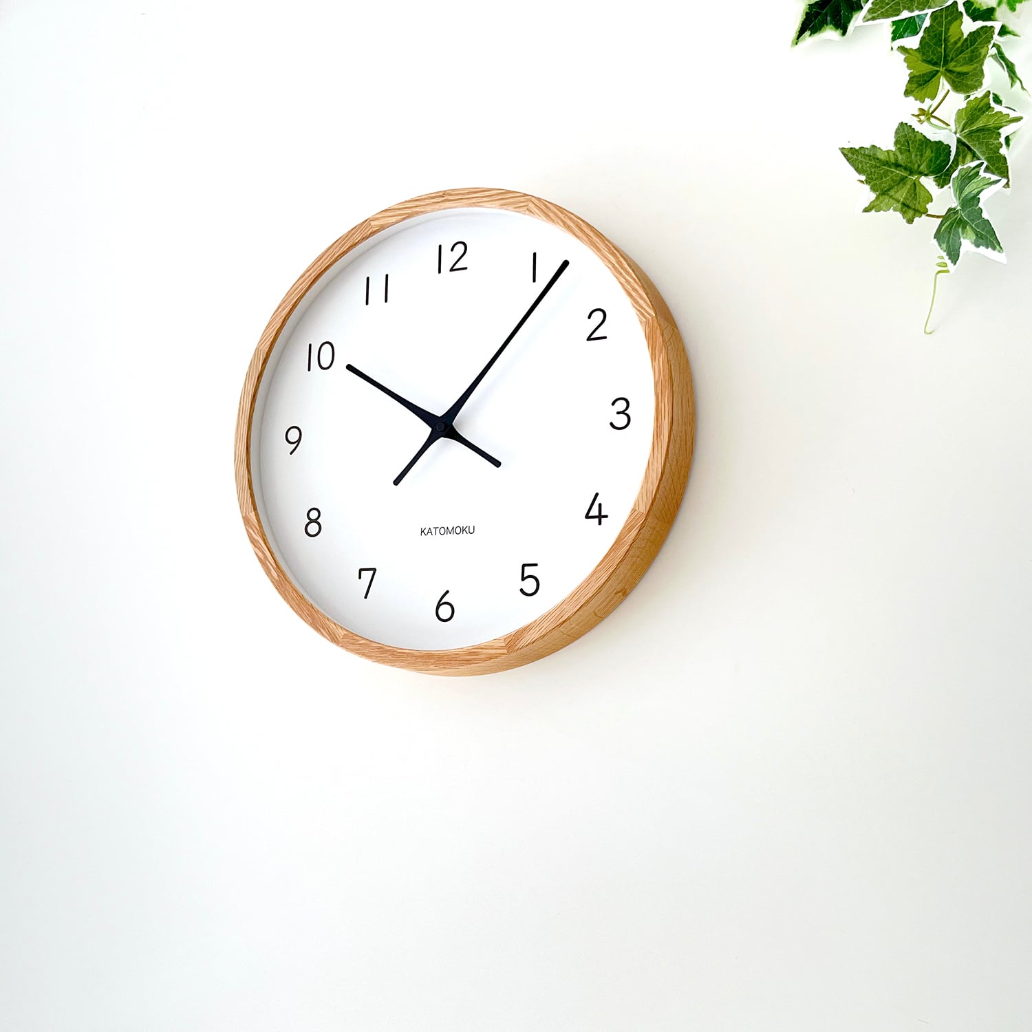 【KATOMOKU】muku clock 13 オーク 電波時計 KATOMOKU muku clock 13 LL オーク km-139OA 掛け時計 | 加藤木工株式