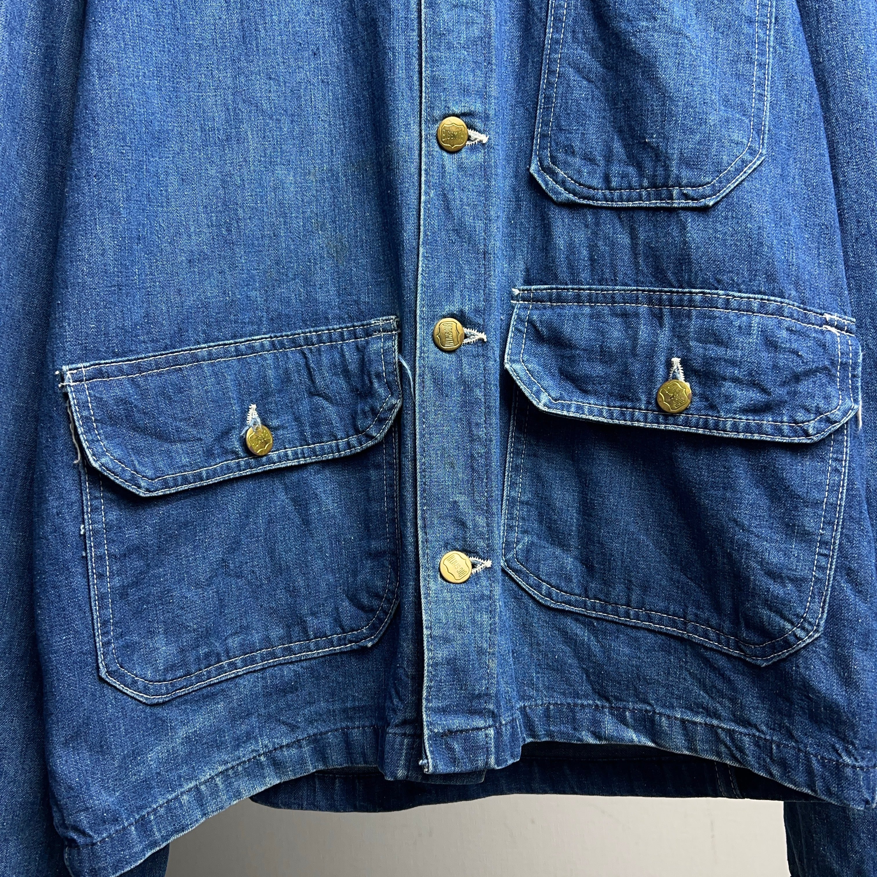 1960's~70's BIG SMITH DENIM ENGINEER JACKET 60年代 70年代 ビッグ 1960's~70's BIG SMITH DENIM ENGINEER JACKET 60年代 70年代 ビッグ