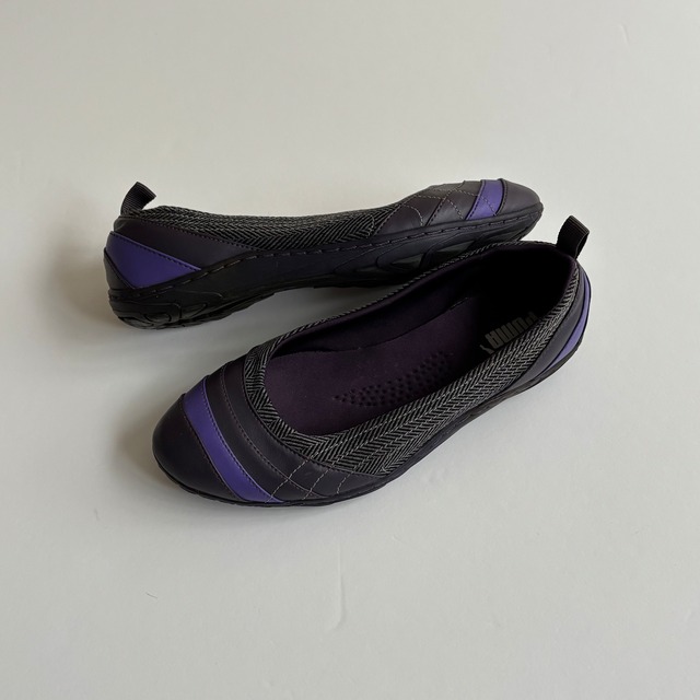 -USED- WOMENS PUMA BALLET SHOES -DARK PURPLE-  [22.5cm/US 6]