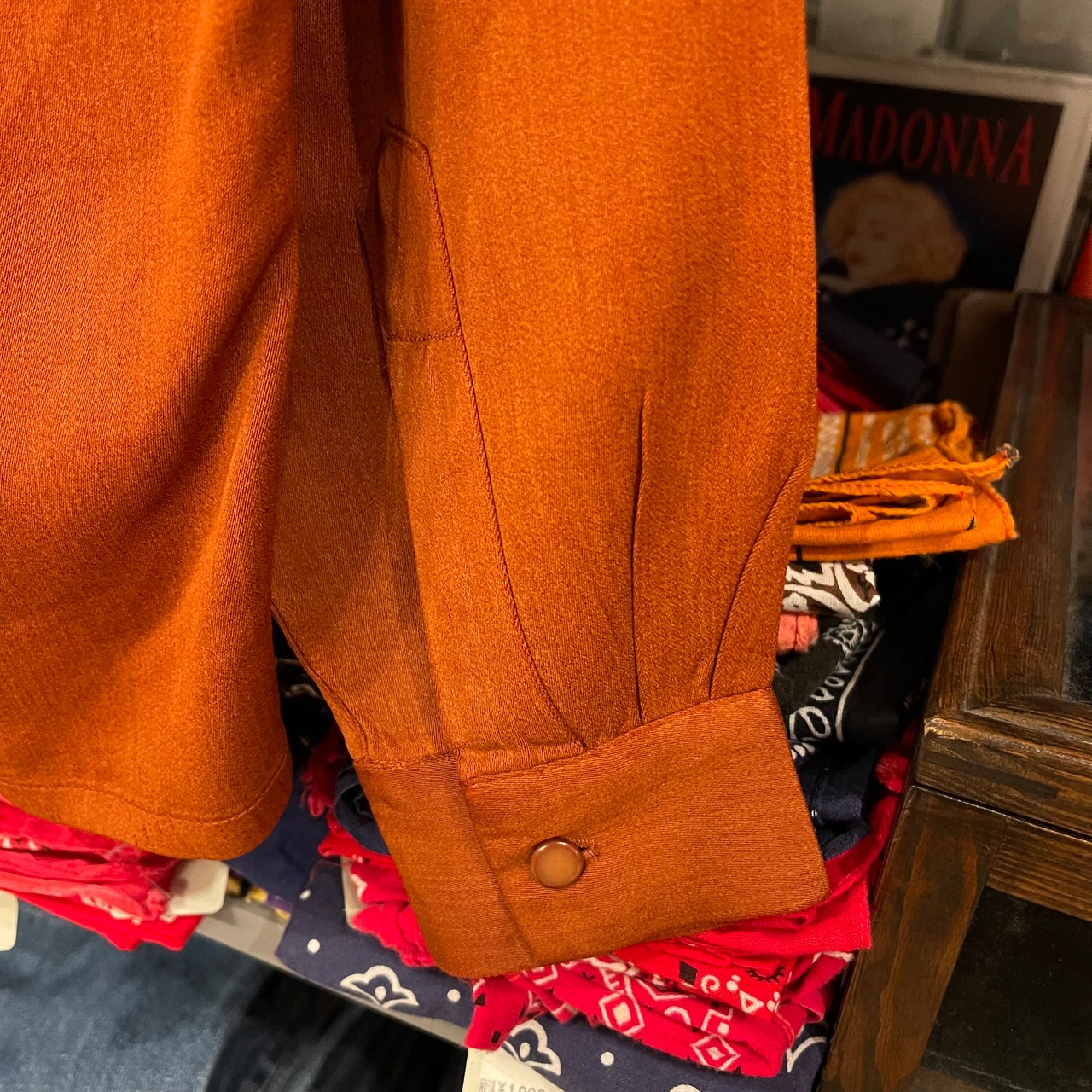 40s Del Mar L/S Rayon Open Collar Shirt | VOSTOK