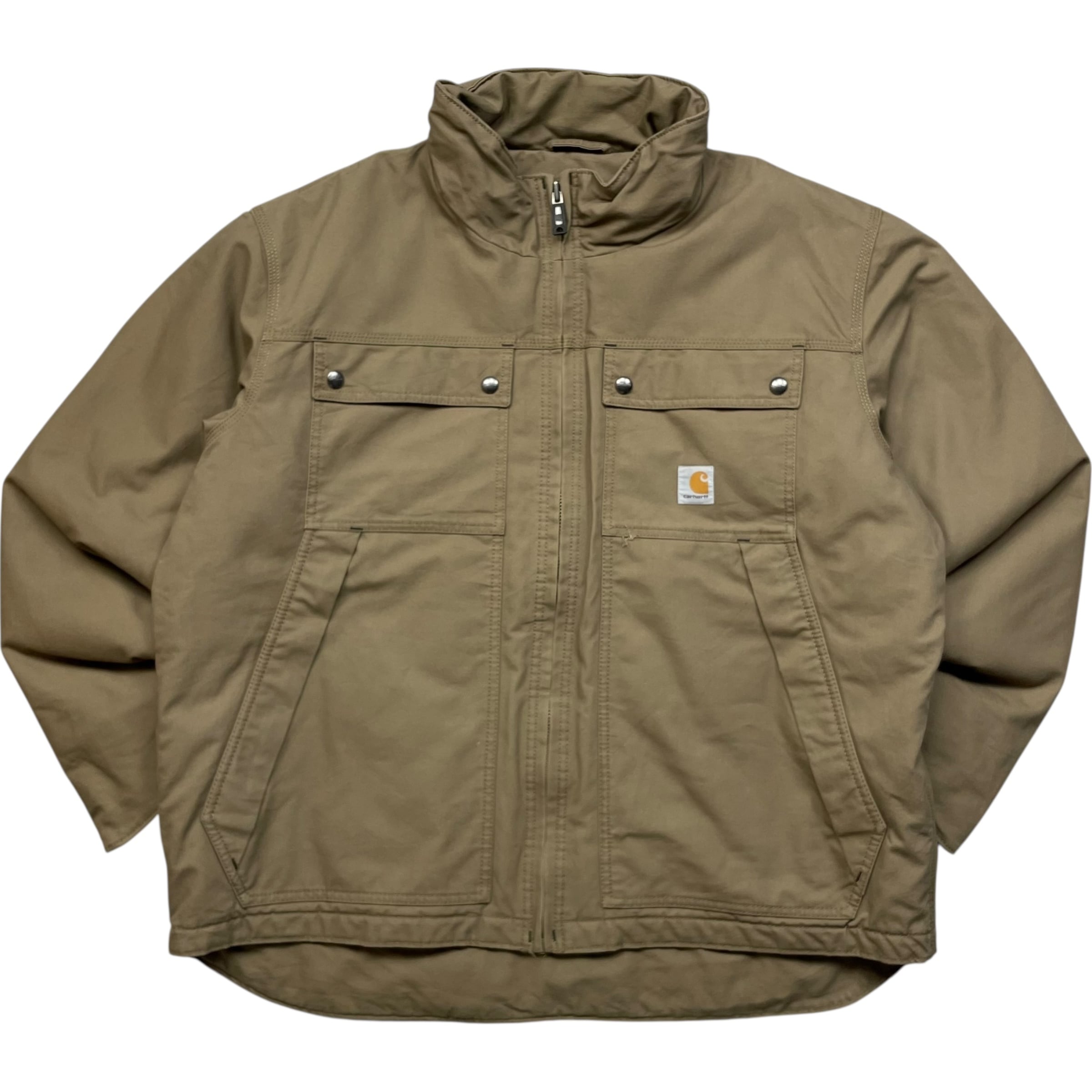 《XL》 Carhartt カーハート クイックダックジャケット トラディショナルジャケット 企業プリント ベージュ no.8965