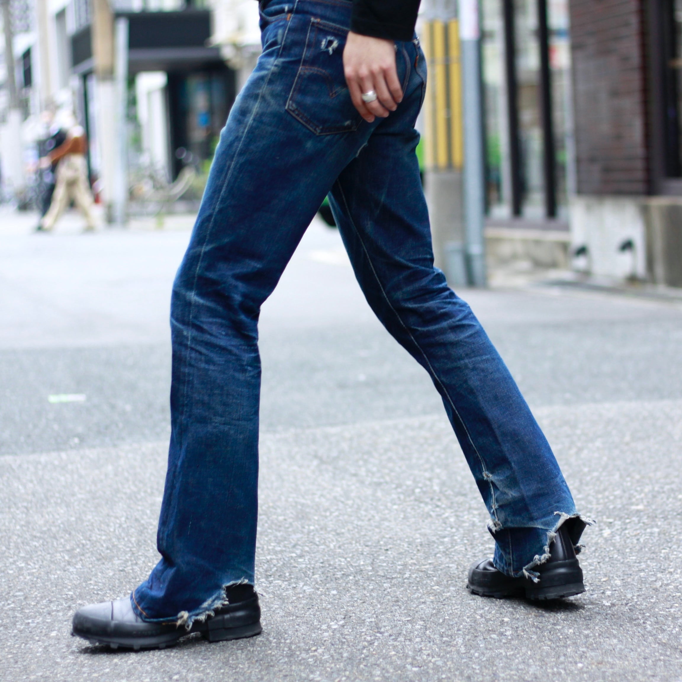 希少　70s Levi’s  スタプレ bigE  フレア　517 ベルボトム股上27cm