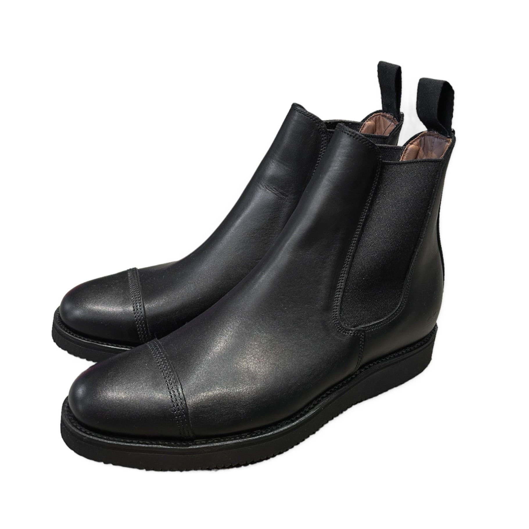 SANDERS / MILITARY CAP TOE CHELSEA BOOTS 