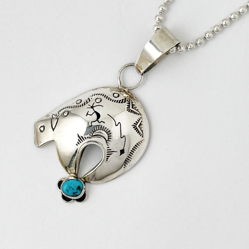 《Indian Jewelry 》ベア ペンダント ターコイズ 熊