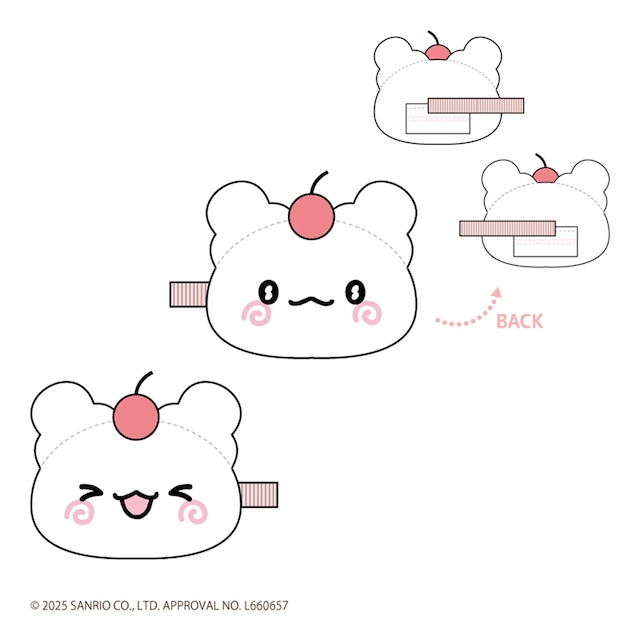 はなまるおばけ ぬいぐるみヘアクリップ はなまるおばけ(8311129)