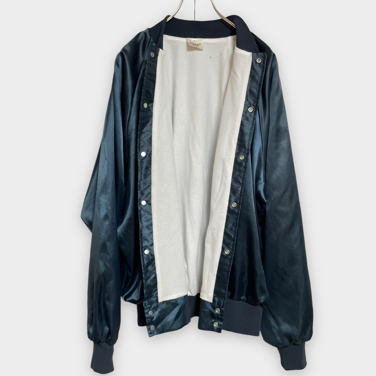 【AUBURN】90s USA製 スタジャン ブルゾン バックプリント ロゴ 高校 アメフト フットボール X-LARGE ビッグシルエット US古着