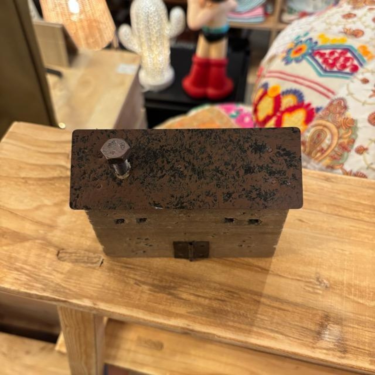 China Wood House Object 2Type 中国 ウッドハウスオブジェ 2種 置物 インテリア雑貨 ギフト 飾り