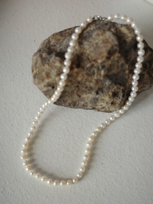 <vintage silver925>freshwater pearl necklace